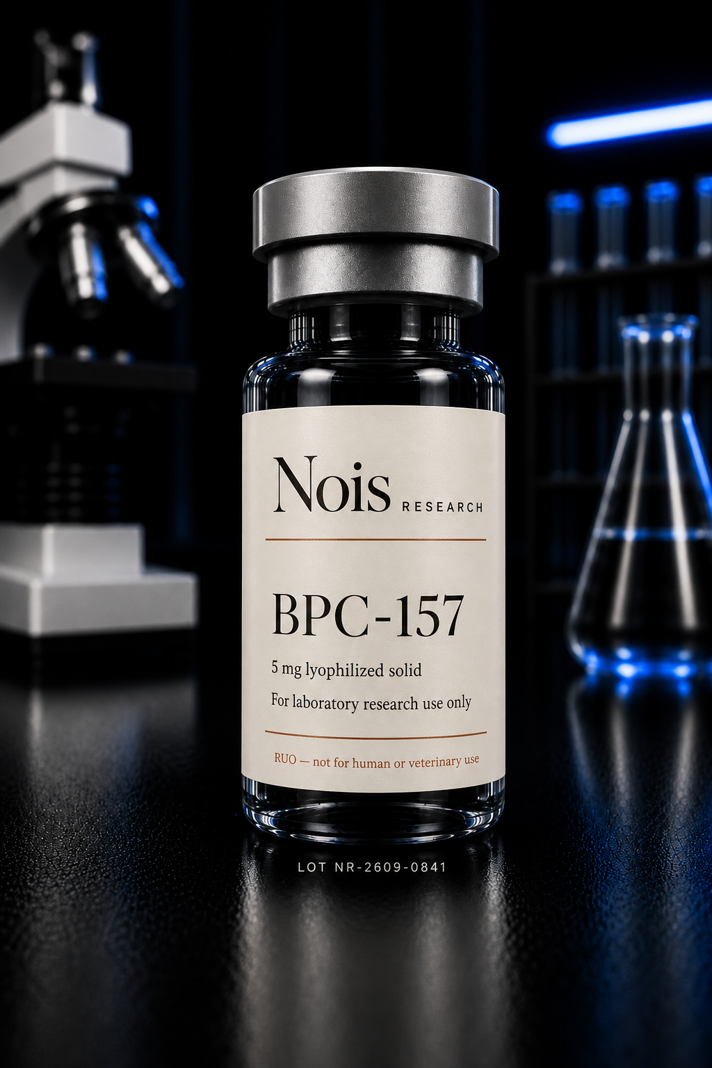 Nois Research BPC-157 lyophilized vial